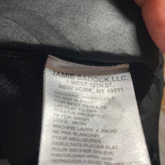 #43Jamie Sadock Black with Gold Zippers Golf Skort, Size XL - Picture 8 of 9